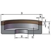 Алмазная Чашка 6А2 125Х10Х4Х24Х16 АС4 125/100 64,0 карат фото