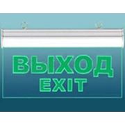 Светильник аварийный светодиодный Pelastus. Выход. Прозрачное стекло фото