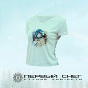 Футболка женская фисташковая с короткими рукавами фото