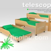 Детская трехъярусная выдвижная кровать ТЕЛЕСКОП-800 фото