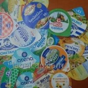 Крышка алюминиевая для сметаны и йогуртов (Производство Твин-Друк) фото