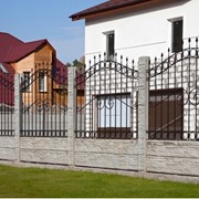 Комбинированные заборы с ковкой фото