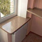 Подоконники из искусственного камня фото
