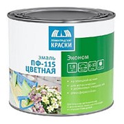 Эмаль “ПФ-115 ЭКОНОМ“ желтая полуглянцевая (ТЕКС), 1,9кг фото