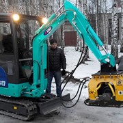 Вибротрамбовка гидравлическая DCP-30 (Корея) на экскаваторы-погрузчики 2-9 тонн. фото