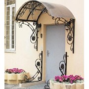 Козырьки металлические фото