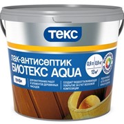 ТЕКС Лак-антисептик Биотекс AQUA класс Профи бесцветный (9л) фото