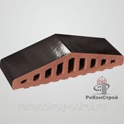 Профильный кирпич для ограждений “Ониксовый черный“ фото