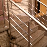 Перила из нержавейки фото