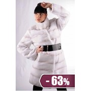 Шуба из меха рекс BLG 5555C фото