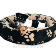 Спальное место для собак круглое Trixie “Sammy“ черный/бежевый (Трикси), 70 см фото