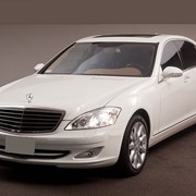 Прокат Mercedes-Benz S 500 Long, W 221 белого цвета фото