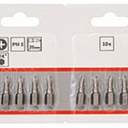 Набор Bosch из 10 бит 25 мм PH1 Extra Hart (2.607.001.509) фото