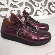 Женские кожаные кроссовки “PP“, в расцветках фото