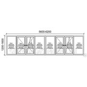 Лоджии пластиковые 5600-6200 длиной,1200-1600 высотой в нижн.
