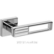 Ручка раздельная Quattro DM CP/WH-19 хром/белая Код: 33175 фото