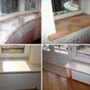 Подоконники из полимербетона фото
