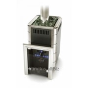 Уренгой2 inox с большим светопрозрачным экраном антрацит с нержавеющими вставками.(газовая). фото