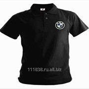 Рубашка поло BMW черная фото