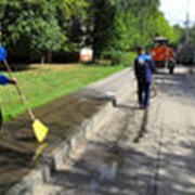 Уборка дворовой территории фото
