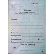 Вкладыш в трудовую книжку фото