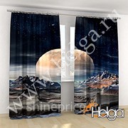 Космический пейзаж арт.ТФА4951 (145х275-2шт) фотошторы (штора Сатен ТФА) фото