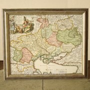 Рамка для карты на холсте Багет №68 фото