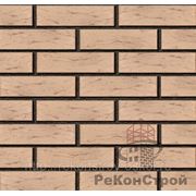 Лицевой кирпич “Слоновая кость“руст, одинарный фото