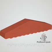 Профильный кирпич для ограждений “Красный“, полнотелый фото