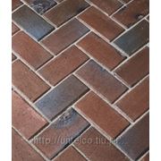 Тротуарная клинкерная брусчатка Rotblaubunt Kohlebrand фото