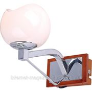 Altalusse Светильник настенный (Бра) Altalusse INL-9205W-01 Chrome, Coffee wood, opal glass фото