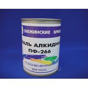 ЭМАЛЬ Снежинские краски ПФ-266 желто-коричневый 0,9кг фото