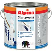 Alpina Glanzweiss (белая), 2,5л - Универсальная эмаль для наружных и внутренних работ. фото