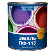Эмаль ПФ-115 “Простокрашено“ 6 кг. (белая, голубая, серая, черная) фото