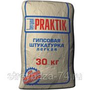 Bergauf PRAKTIK, штукатурка гипсовая легкая, 30кг фото