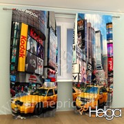 Такси в Нью-Йорке арт.ТФА2091 v3 (145х275-2шт) фотошторы (штора Сатен ТФА) фото