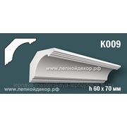Гипсовый карниз без орнамента – К009 фото