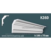 Гипсовый карниз без орнамента – К360 фото