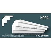 Гипсовый карниз без орнамента – К094 фото