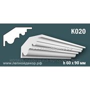 Гипсовый карниз без орнамента – К020 фото