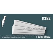 Гипсовый карниз без орнамента – К382 фото