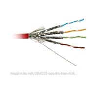 Hyperline SSTP4-10GBE-SOLID-INDOOR Кабель витая пара SSTP 7e кат. 4 пары (1000MHz, 10GBE), (23 AWG), одножильный (solid), FR-LSZH фото