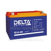 Аккумуляторная батарея Delta GX 100 А/ч гелевая фото