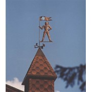 Флюгер медный “Рыцарь с флагом“ арт. 0104001 фото