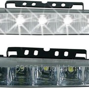 Дневные ходовые огни drl-30-1, 30 led, 18w, 12v, 2 шт,металл, корпус черный 1058802 фото