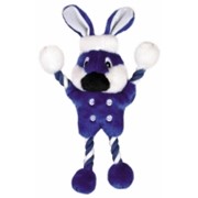 Игрушка Dezzie ЗАЯЦ СИНИЙ 30СМ ПЛЮШ ХЛОПОК 5625923 вывод фото