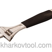 Ключ разводной с обрезиненной ручкой MASTERTOOL 76-0122 фото