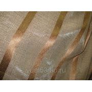 Ткань Органза “Соломка“, коричневая фото
