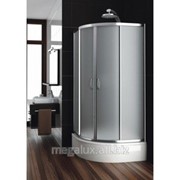 Душевая кабина полукруглая, стекло сатиновое, профиль хром, 80х167 см Aquaform Nigra фото