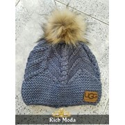 Женская стильная теплая шапка “UGG“ фото